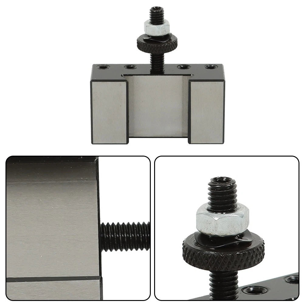 Set of 2 Quick Change Turning Facing Tool Post Holder for CNC Lathe