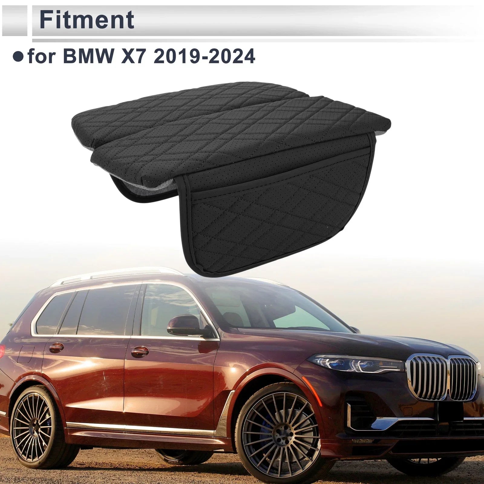 Center Console Cover for BMW X7 (2019 - 2024) Black