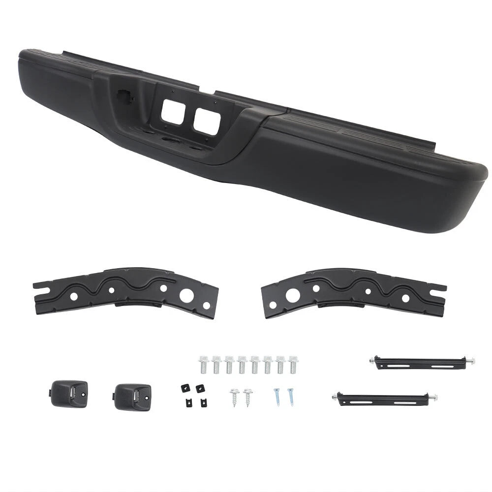 Rear Step Bumper for Toyota Tundra (2000–2006) Black Complete Assembly