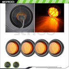 Set of 4 Amber Side Markers for Freightliner Classic (2003–2009)