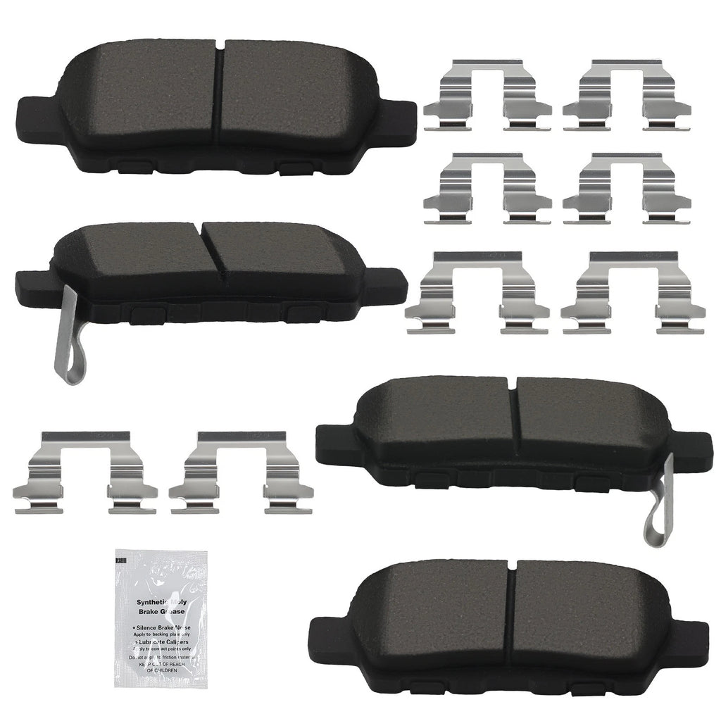 Set of Rear Ceramic Brake Pads for Infiniti JX35 M35 M35H M37 M45 M56 Q40 Q50 Q60
