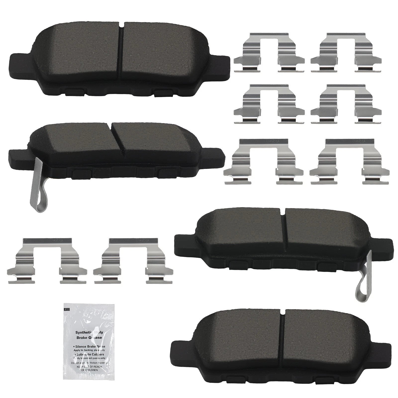Set of Rear Ceramic Brake Pads for Infiniti JX35 M35 M35H M37 M45 M56 Q40 Q50 Q60