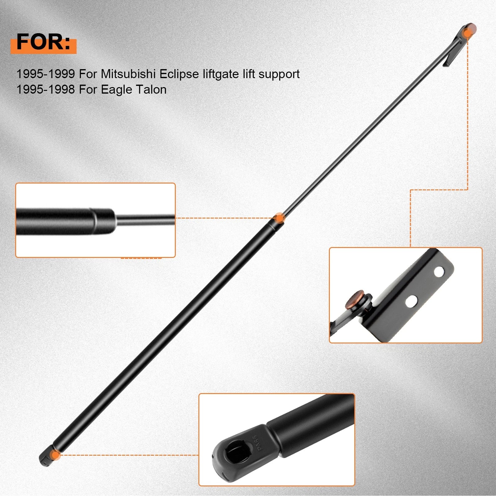 2 Lift Supports for Mitsubishi Eclipse Eagle Hatch (1995-1999)
