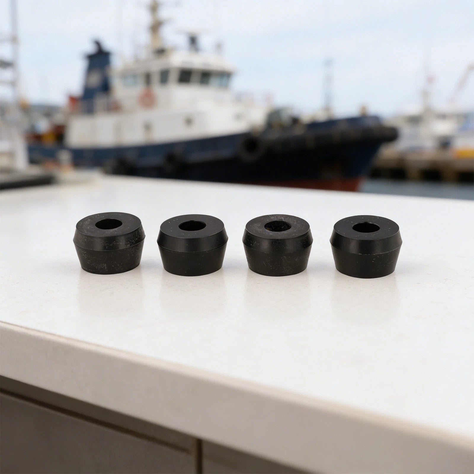 Set of 4 Trim Cylinder Rubber Bushings for Mercruiser One (Part 2399291T)