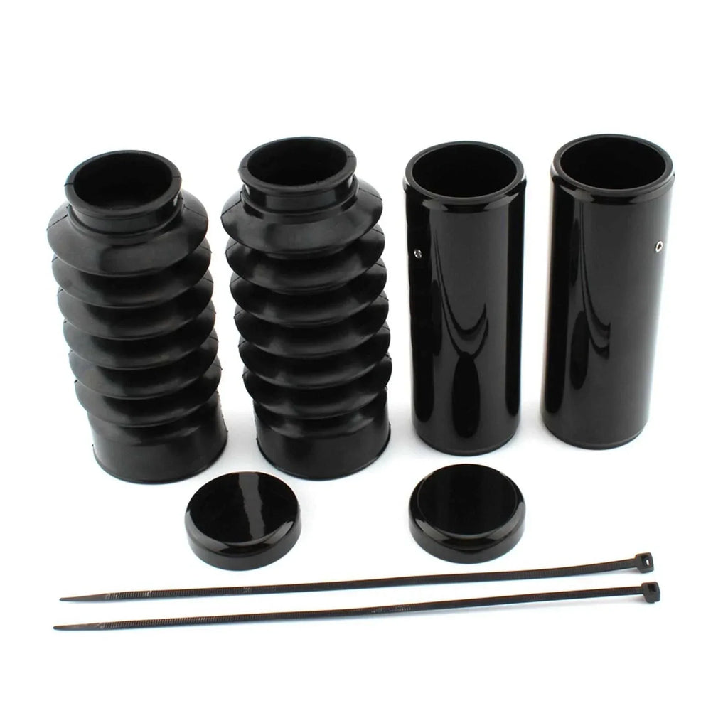 Black Full Fork Cover Kit for Harley Davidson Sportster X48 Forty-Eight (16-23)