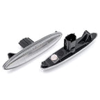 2X LED Clear Front Side Marker Indicator Lights for Toyota Camry (2006–2011)