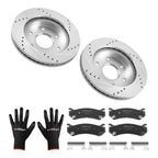 Front Brake Rotors and Pads Kit for Cadillac Escalade ESV (2003-2006)