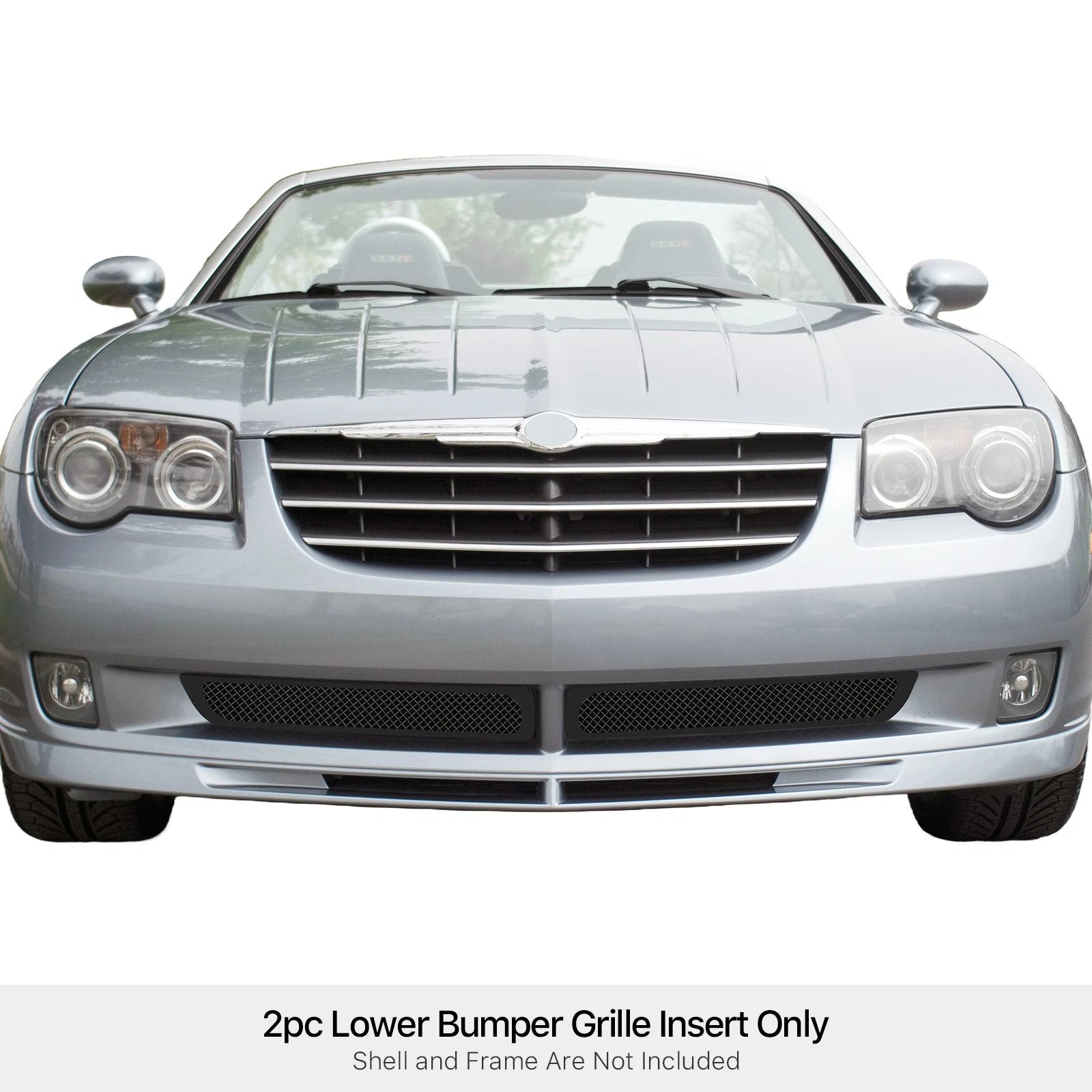 Lower Bumper Black Mesh Grille for Chrysler Crossfire (2004-2008)