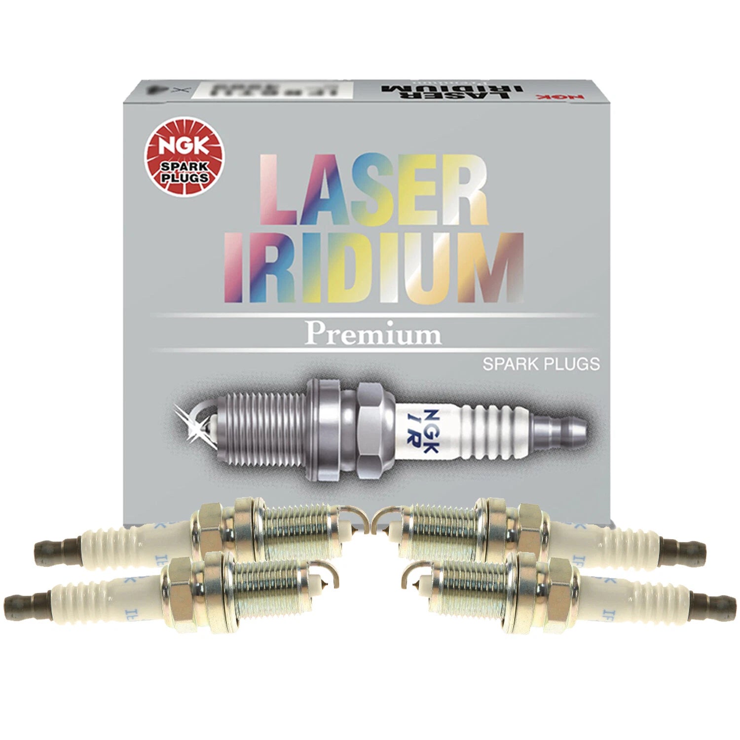 Set of 4 NGK Laser Iridium Spark Plugs for Toyota Lexus (OEM)