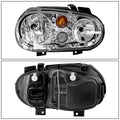 Set of 2 Headlights for Volkswagen Cabrio (1999–2002) 1J0941018B