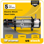 12000 lbs Electric Winch for Truck Trailer Off-Road 4WD