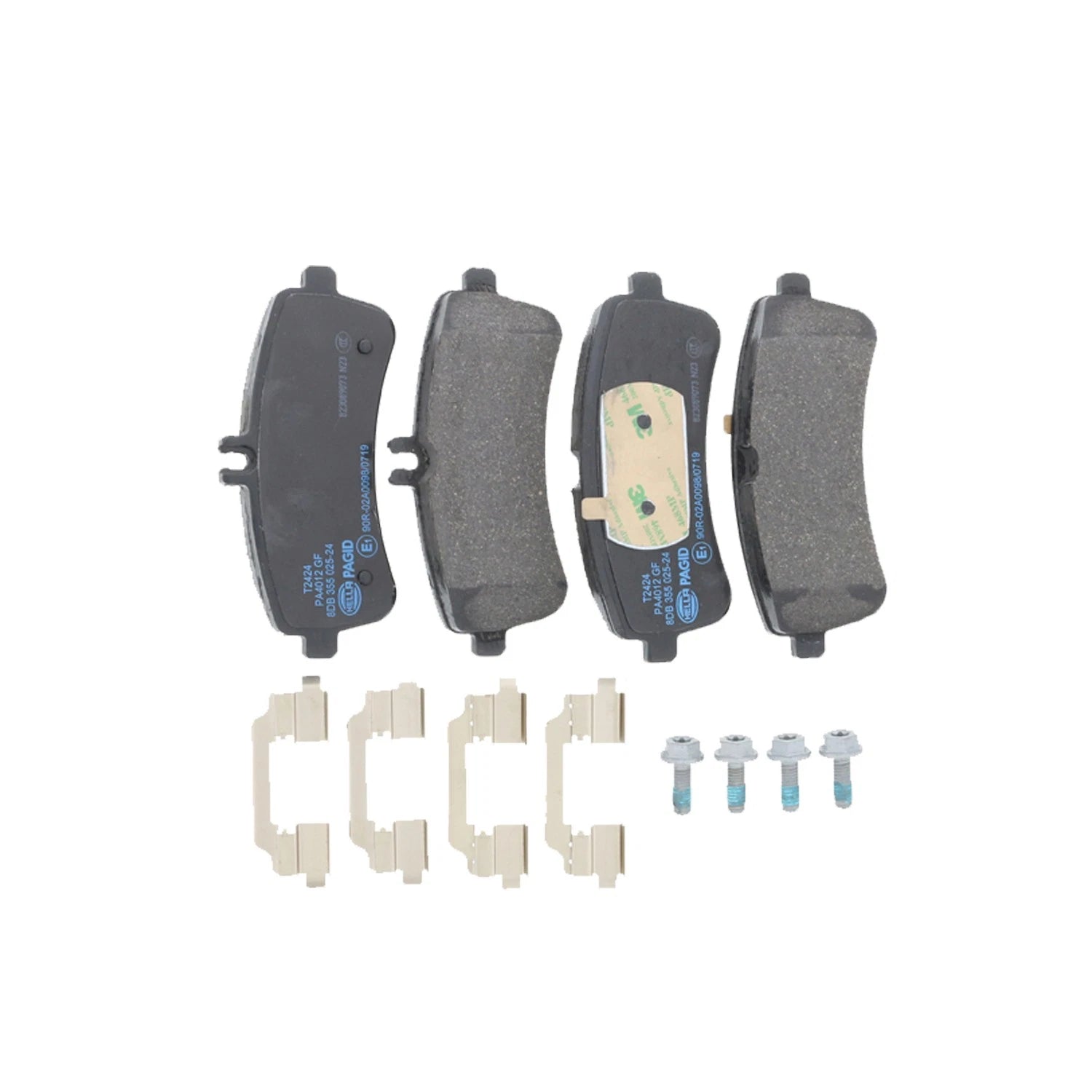 Set of 4 Rear Disc Brake Pads for Mercedes-Benz C63 AMG S (2012–2020)