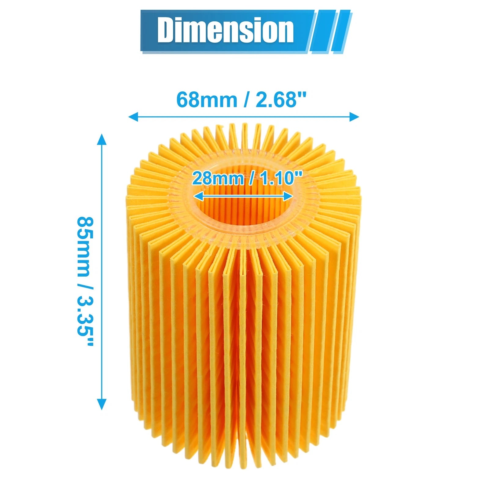 Set of 1 Engine Oil Filter 04152-YZZA5 04152-38010 04152-0R010 for Toyota Tundra (2000–2023)