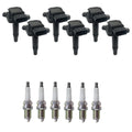 Set of 6 Ignition Coils & NGK Platinum Spark Plugs for Audi A6 Quattro (1998–2004)