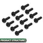 12pcs Windshield Frame Hinge Torx Screws for Jeep Wrangler JK