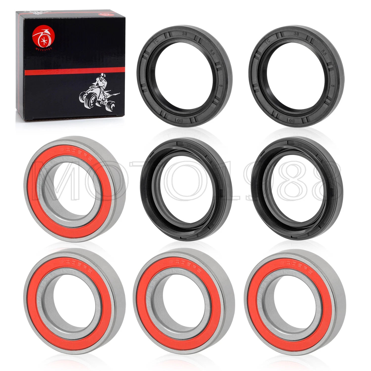 Front Wheel Bearing Seal Kits for Yamaha Rhino 450 660 700 (All Models)