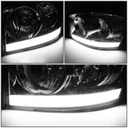 LED DRL Chrome/Clear Turn Signal Headlight for Dodge Ram 1500 (2006–2009)