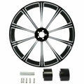 21" Front & 18" Rear Wheel Rim Disc Hub Pulley for Harley Touring (2009–2023)
