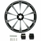 21" Front & 18" Rear Wheel Rim Disc Hub Pulley for Harley Touring (2009–2023)