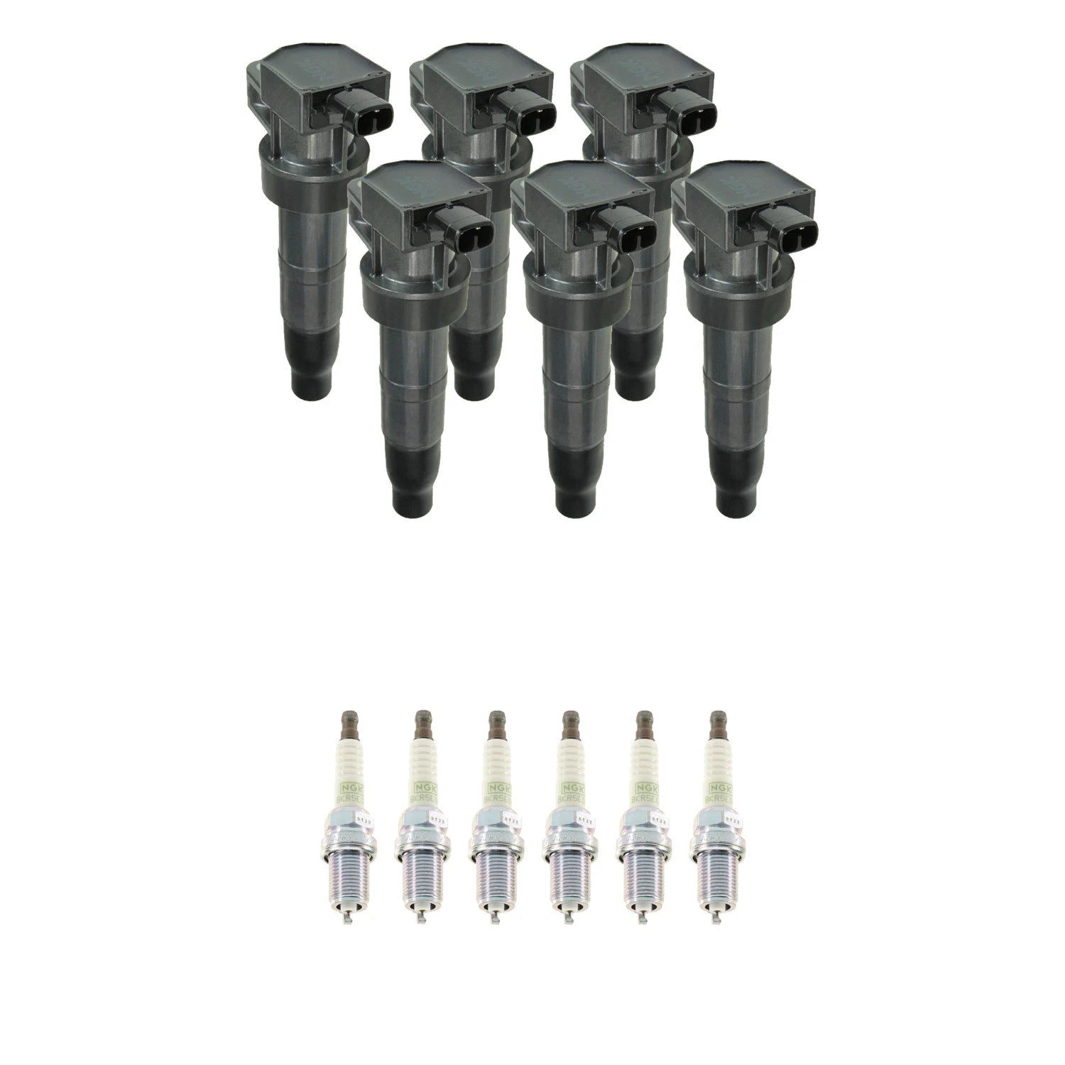 Set of 6 NGK Ignition Coils & Platinum Spark Plugs for Sorento Santa Fe Sonata (V6)