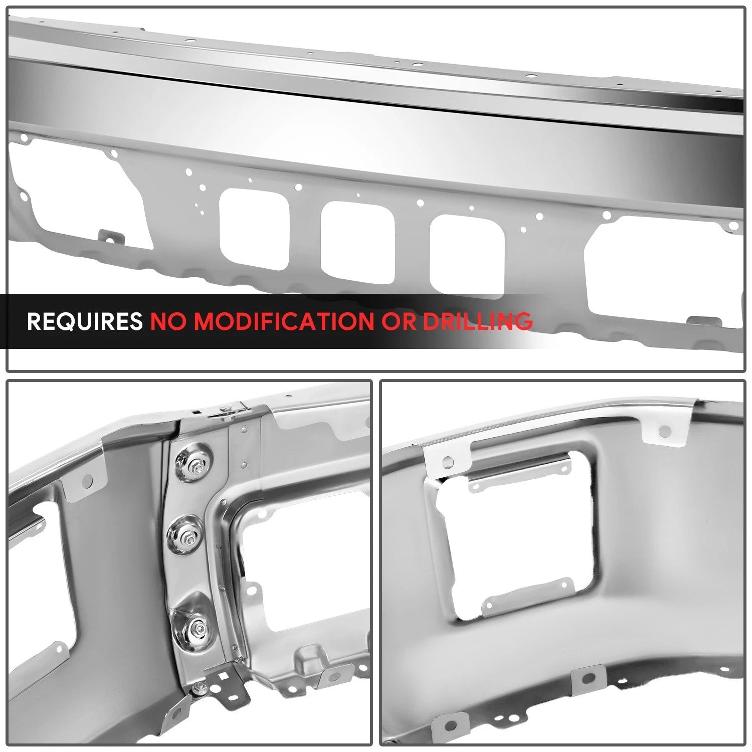 Chrome Front Bumper Face Bar for GMC Sierra 1500 (2014–2015)