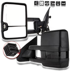 Towing Mirrors for Silverado Sierra (2014–2018) - Power Heated Smoke LED Turn Signal