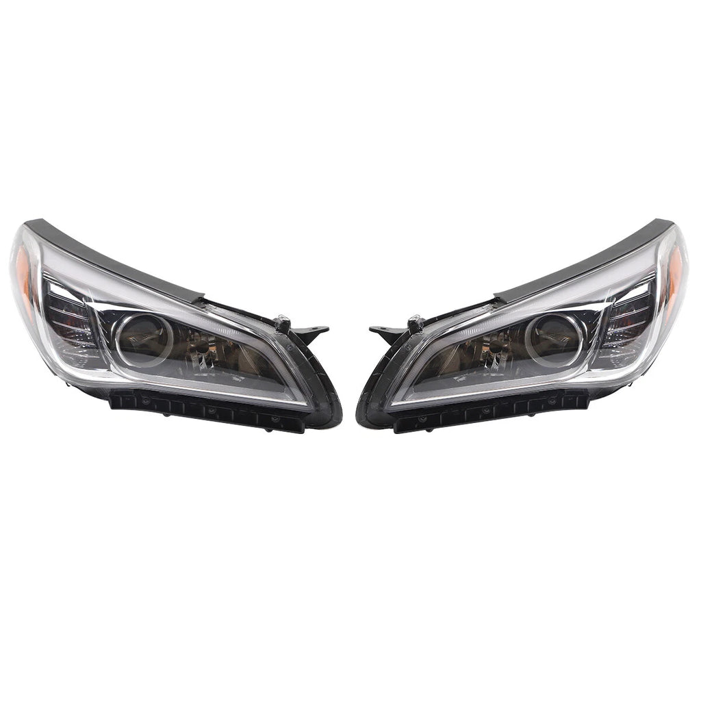 Pair of Headlights for Hyundai Sonata (2015–2017)