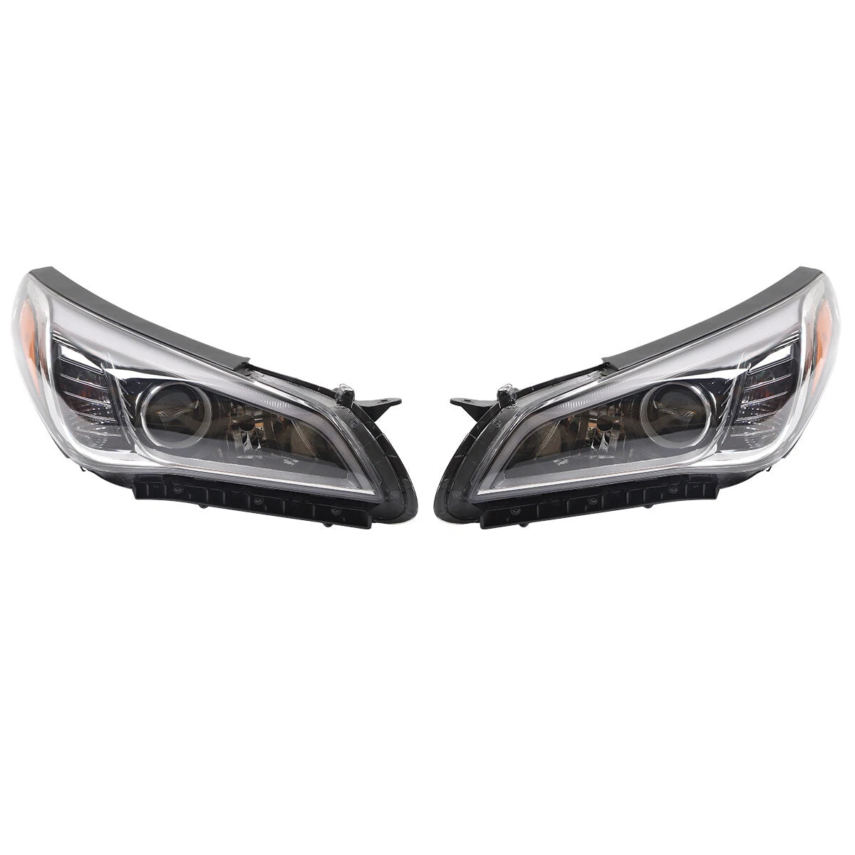 Pair of Headlights for Hyundai Sonata (2015–2017)