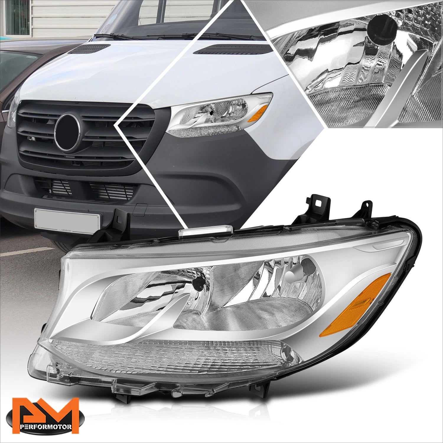 Driver Left Side Headlight for Mercedes Benz Sprinter 1500-4500 (2019–2024)