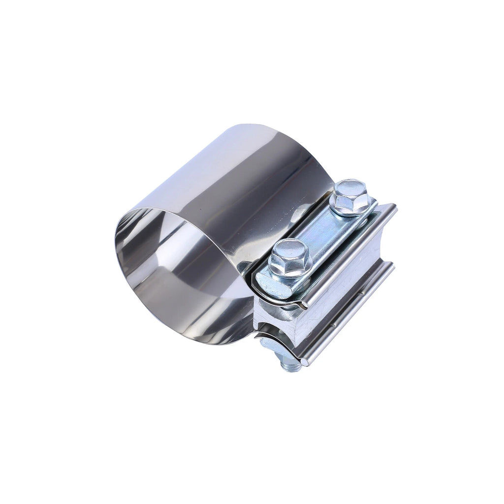 2Pcs 3" T304 Stainless Steel Butt Joint Band Exhaust Clamp for Universal