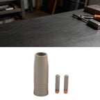 3X Mig Tips and Nozzle for 15AK Torch (Compatible)