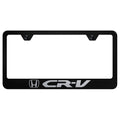 Laser Etched on Black License Plate Frame - Officially Licensed for Honda CR-V