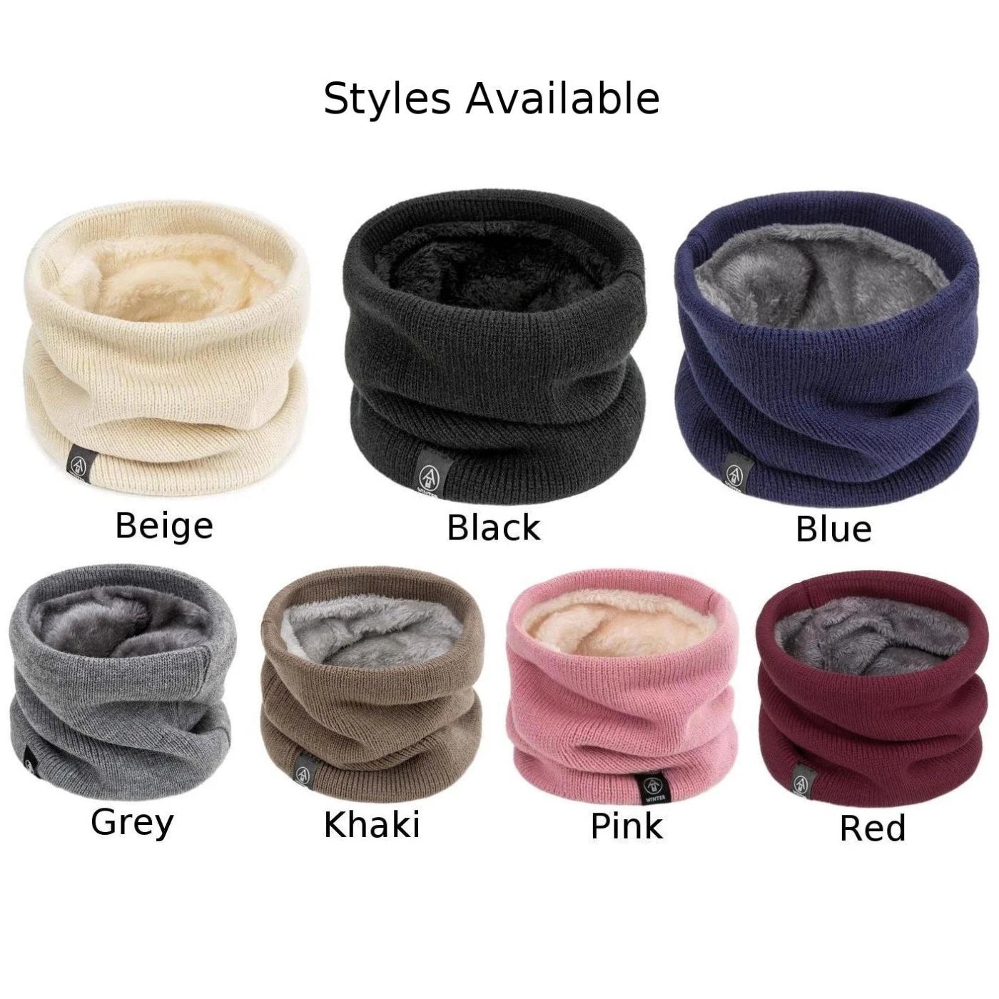 Fleece Lined Neck Warmer for Unisex Winter Cycling (2023–2023)