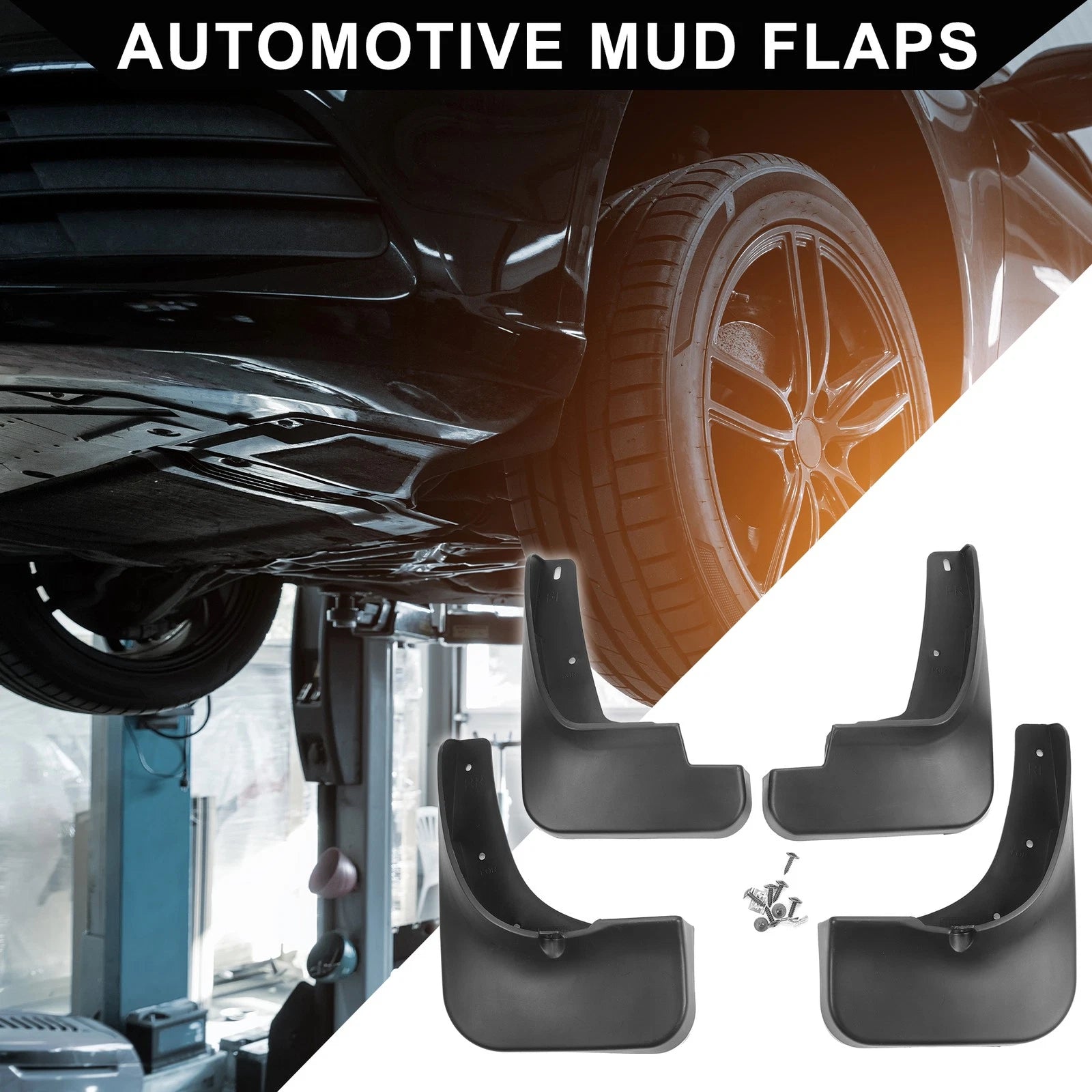 Mud Flap Splash Guard Set for Toyota Highlander (2014–2019)