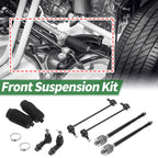 8 Pcs Front Suspension Kit Tie Rod Ends Sway Bar Link for Dodge 