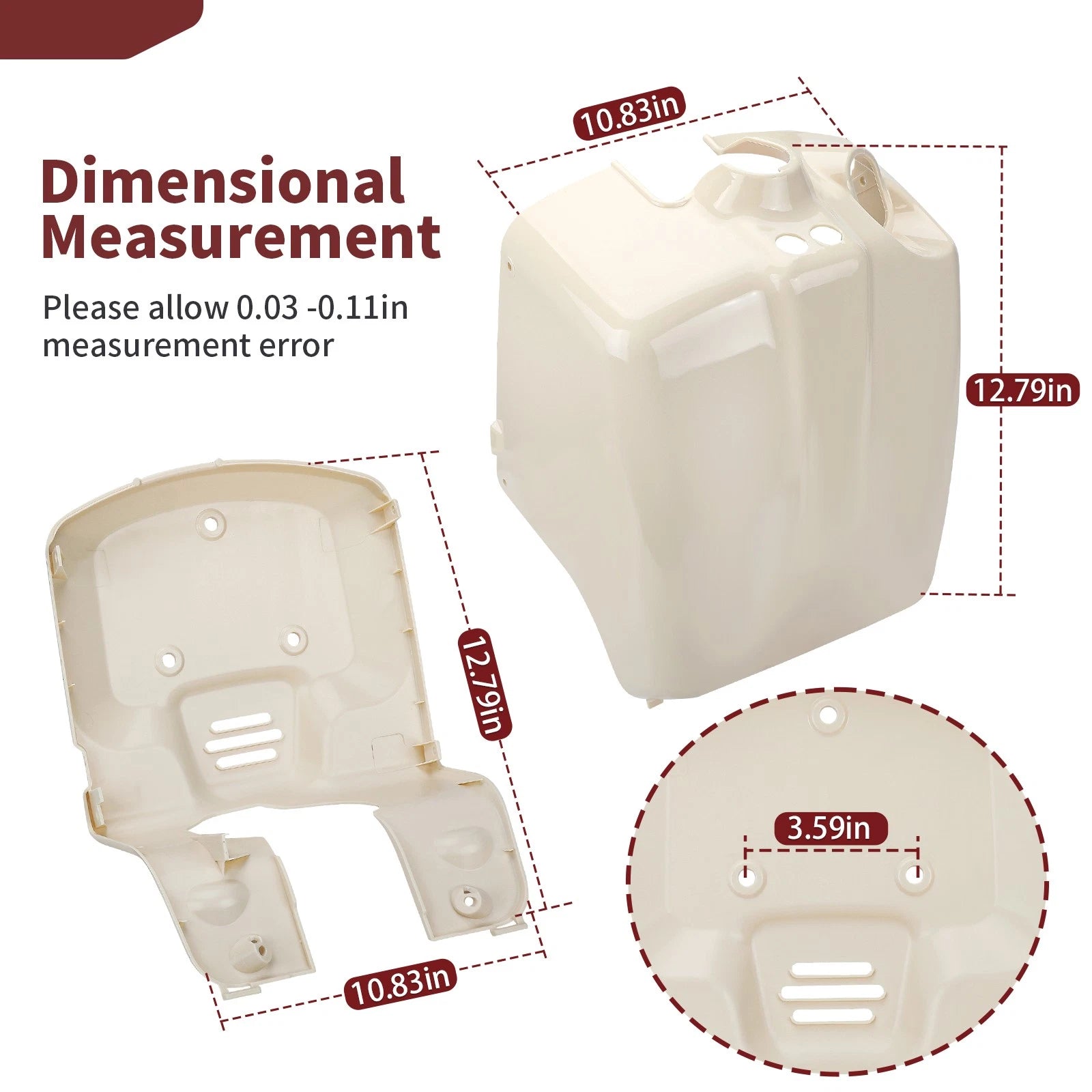 Front Inner Cover Set for Honda Ruckus 50 (2003–2024) - Beige