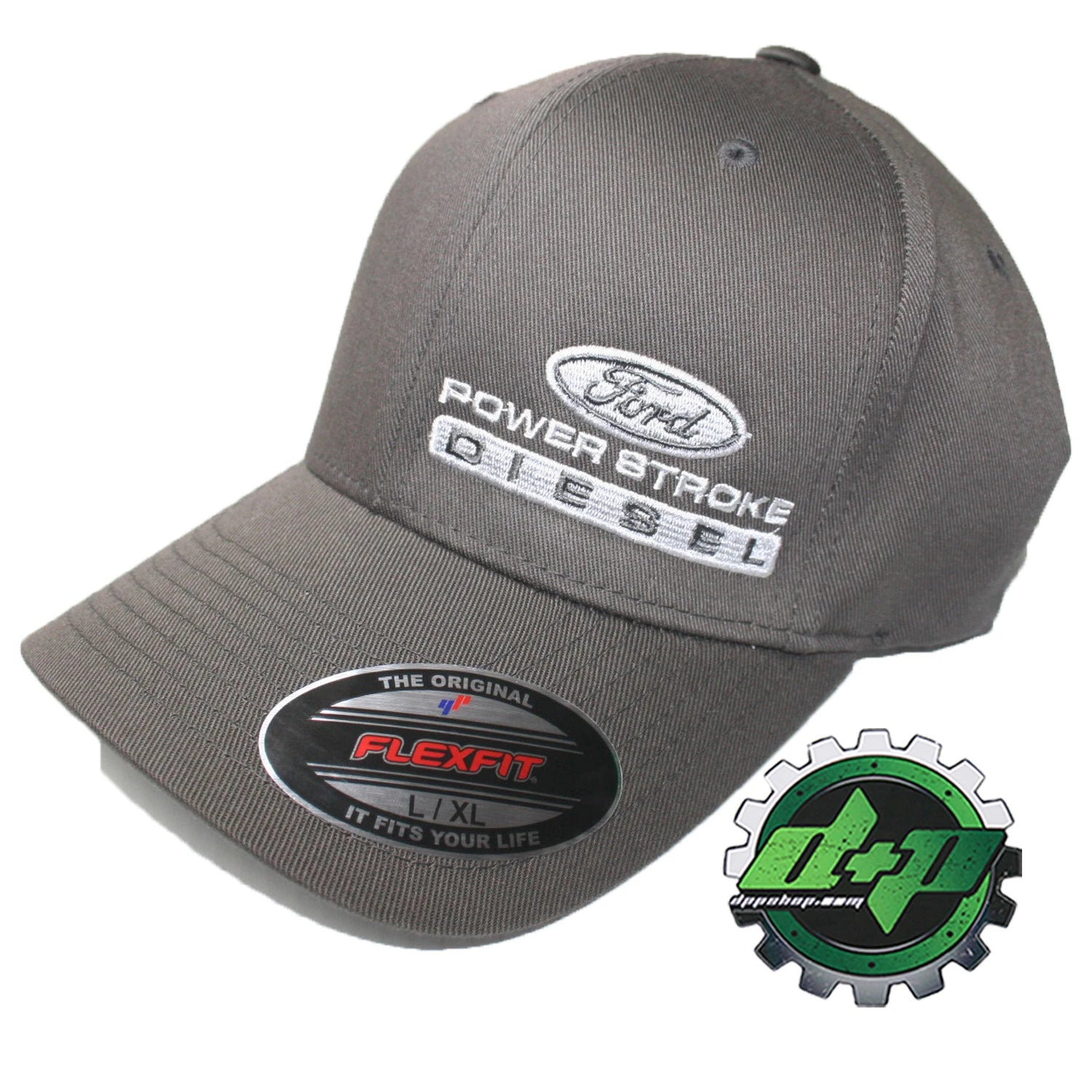 Powerstroke Hat for Ford (Fitted Flex Fit Charcoal L/XL)