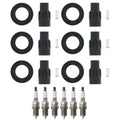 Set of 6 Denso Spark Plugs & Coil Boots for Camry ES330 Sienna Solara V6