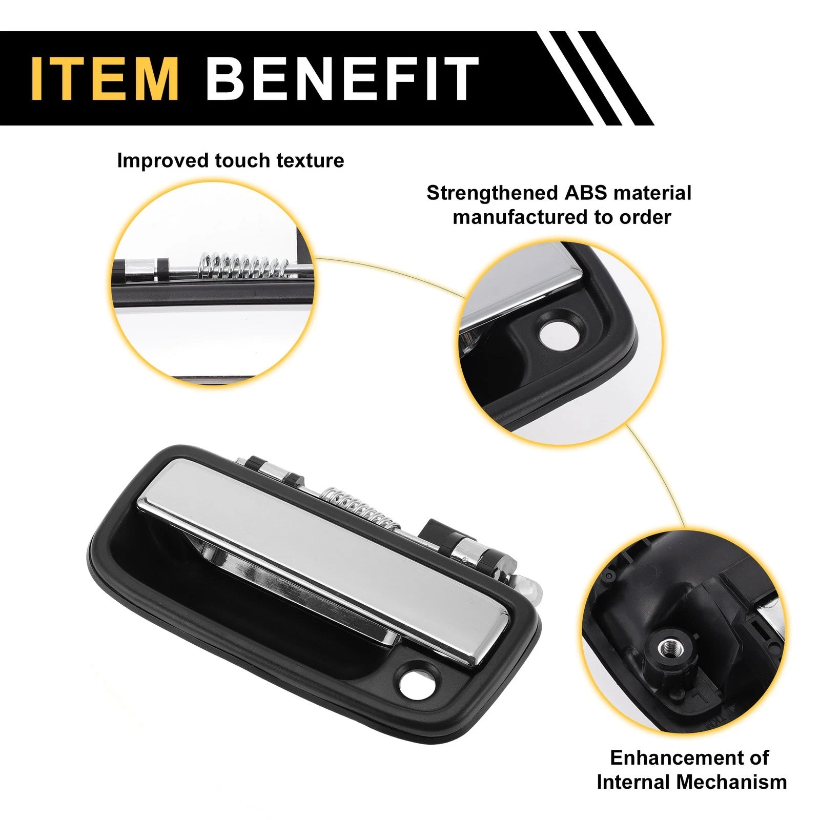 Front Left Exterior Door Handle for Toyota Tacoma (1995–2004) No. 6922035030