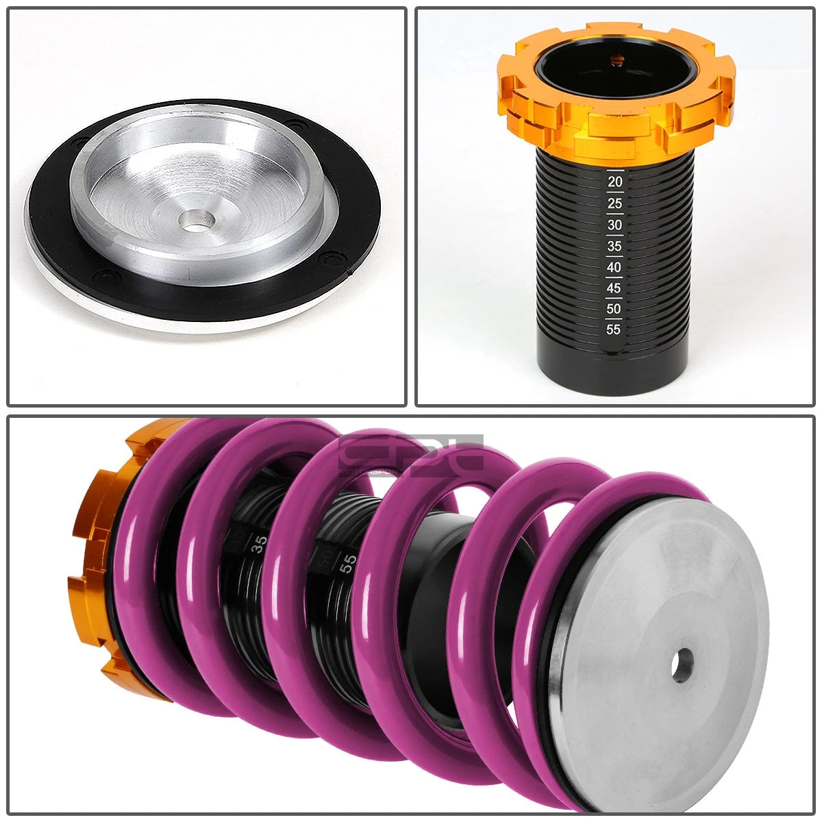 Coilover Suspension Kit for Honda Civic EG EK DC (1988–2000) - Black/Purple