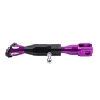 Adjustable Kickstand Foot for Motorcycle Universal Side Support - Purple