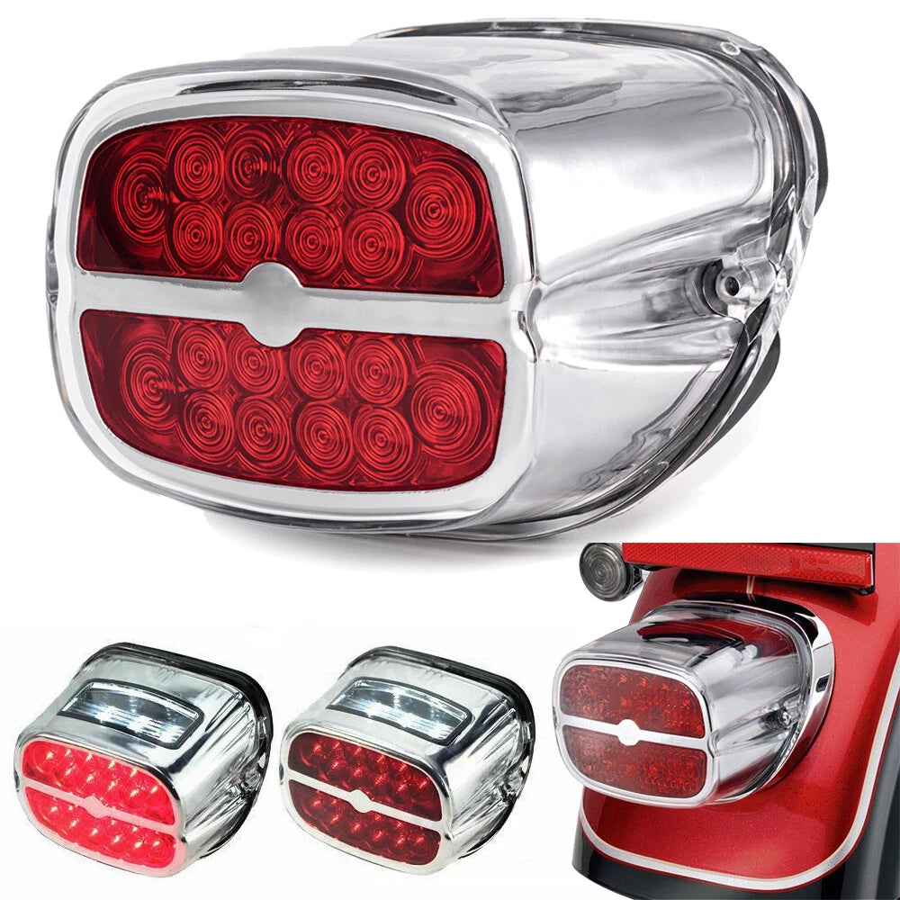 Rear Red LED Tail Light for Harley Road King Electra Glide Dyna 1200 FLST (2010–2023)
