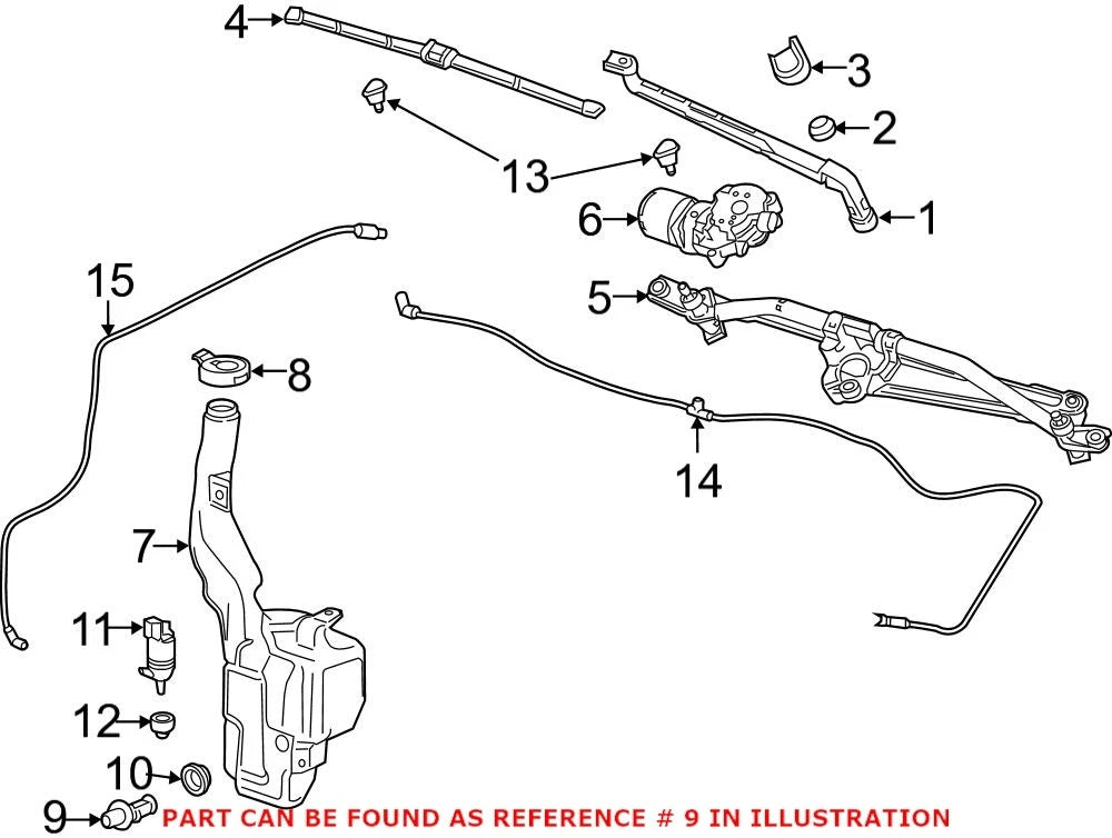 Washer Fluid Level Sensor 22872930 for GMC Canyon (2018)