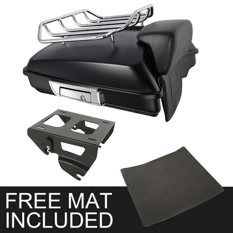 Matte Razor Trunk Pad Rail for Harley Touring Road Glide (2014–2026)