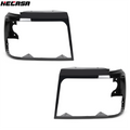 Headlight Trim Bezel Set for Ford Bronco F150 Pickup (1992–1996) Black