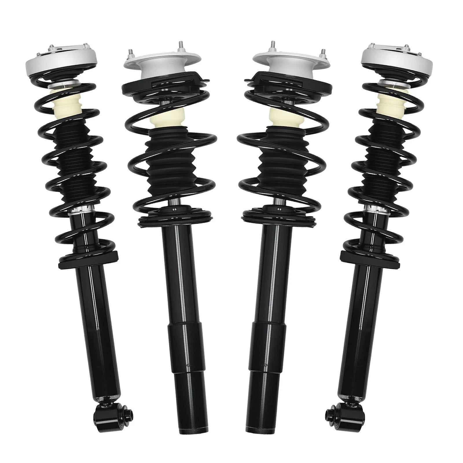 Set of 2 Front Rear Struts w/Coil Spring for BMW 528i 535i (2008–2010)