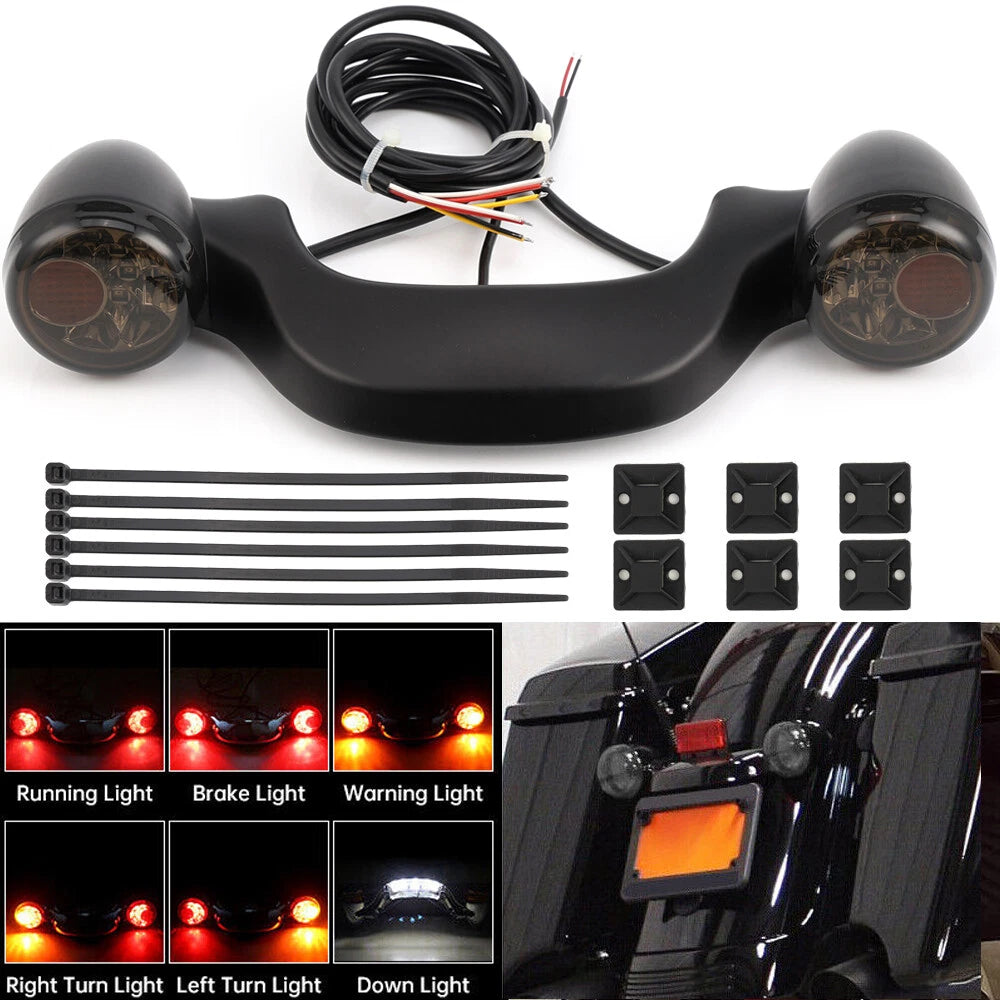LED Turn Signal Tail Light Bar for Harley Road Street Glide (2010–2023)