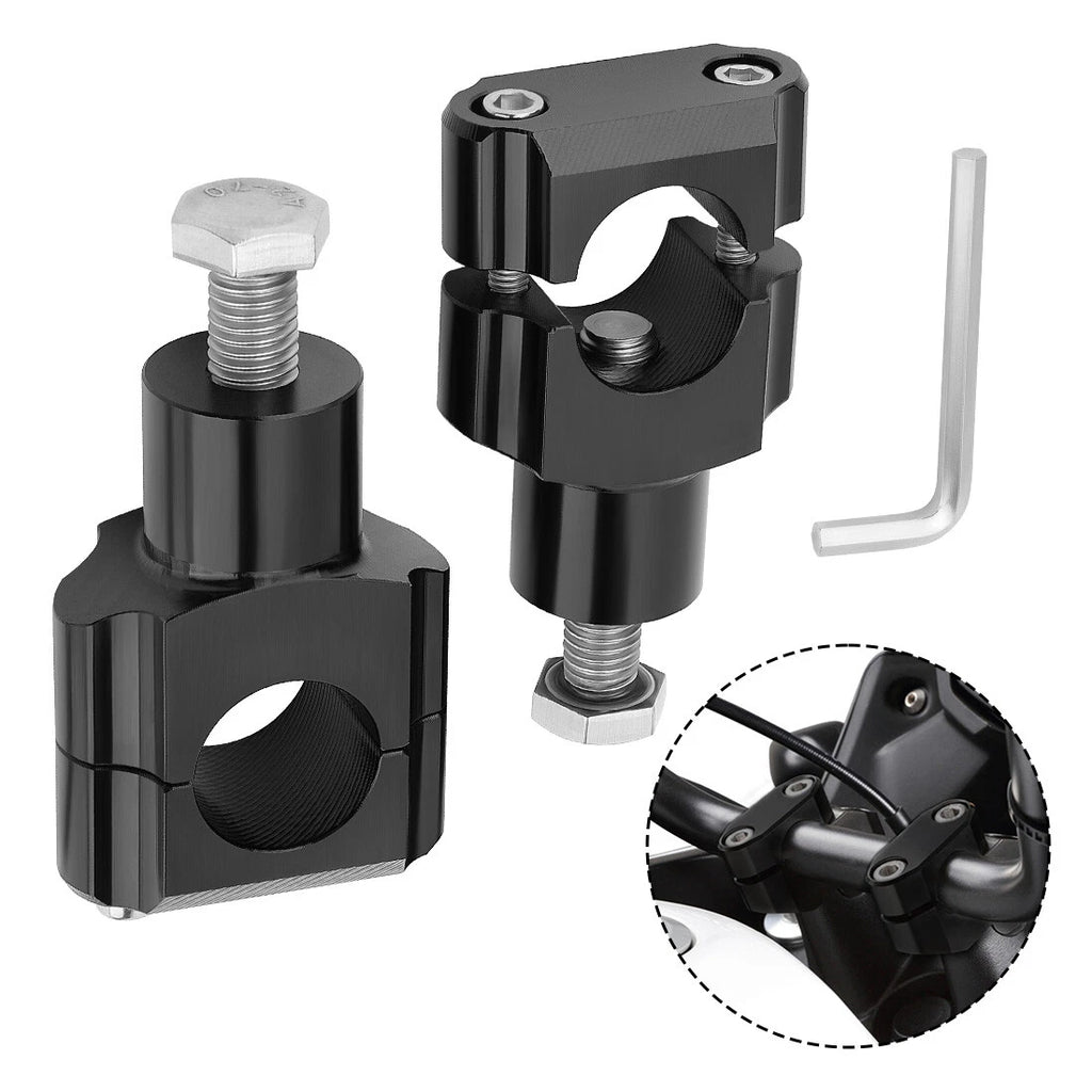 1" 25mm Handlebar Risers Bar Mount Clamp for Universal Motorcycle (All Years)