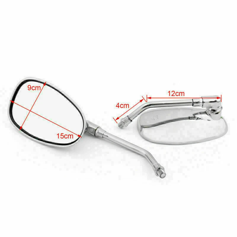 10mm Motorcycle Rear View Mirror for Yamaha XV1100/535/750/SR125/185/SRX600