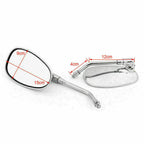 10mm Motorcycle Rear View Mirror for Yamaha XV1100/535/750/SR125/185/SRX600